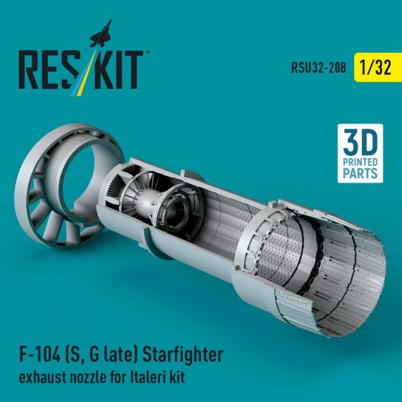 1/32 F-104 S, G late Starfighter exhaust nozzle for Italeri