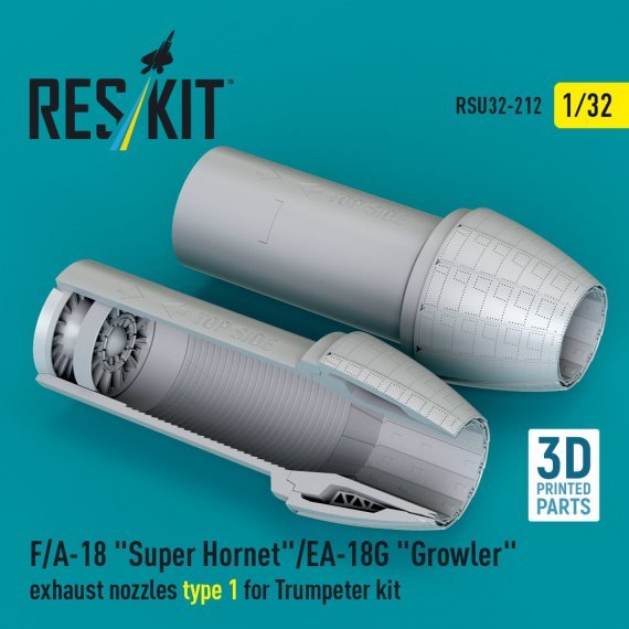 1/32 F/A-18 Super Hornet/EA-18G exhaust nozzles 1 for Trumpeter