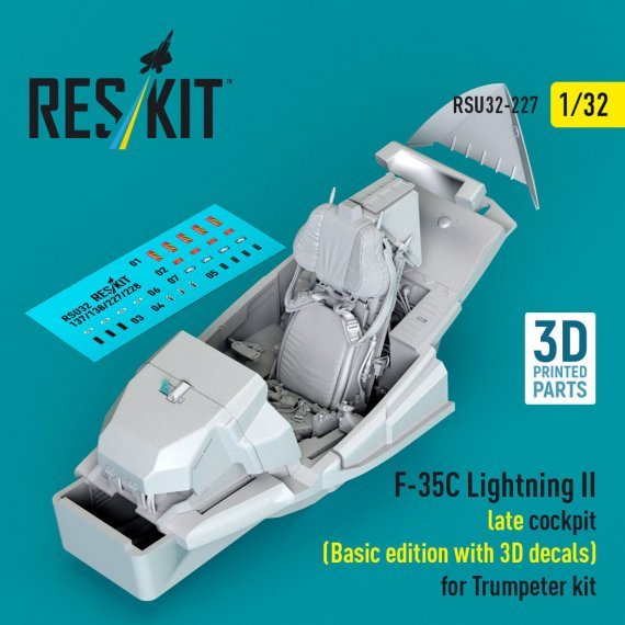 Reskit 1/32 F-35C Lightning II Sp�tes Cockpit f�r Trumpeter
