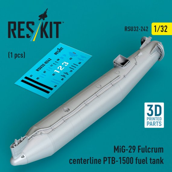 Reskit 1/32 MiG-29 Fulcrum R�servoir Ventral PTB-1500