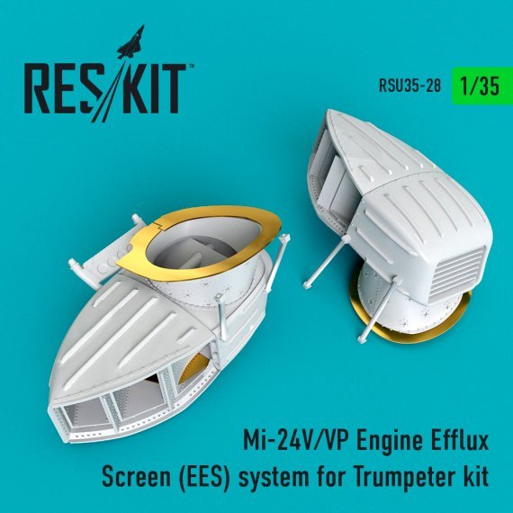 1/35 MiL Mi-24V/VP Engine Efflux Screen system