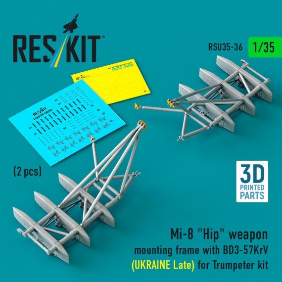 1/35 Mi-8 Hip weapon mount.fr.with BD3-57KrV late