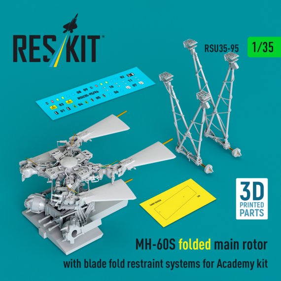 1/35 MH-60S folded main rotor with bl.fold rescadrille system