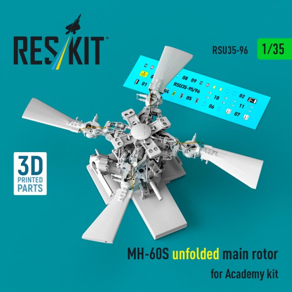 Reskit Main Rotor Unfolded MH-60S 1/35 Academy