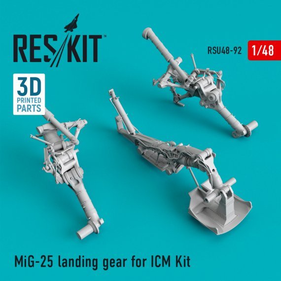 1/48 MiG-25 landing gear for ICM Kit