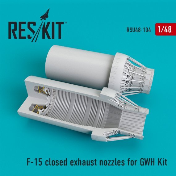 1/48 F-15 closed exhaust nozzles