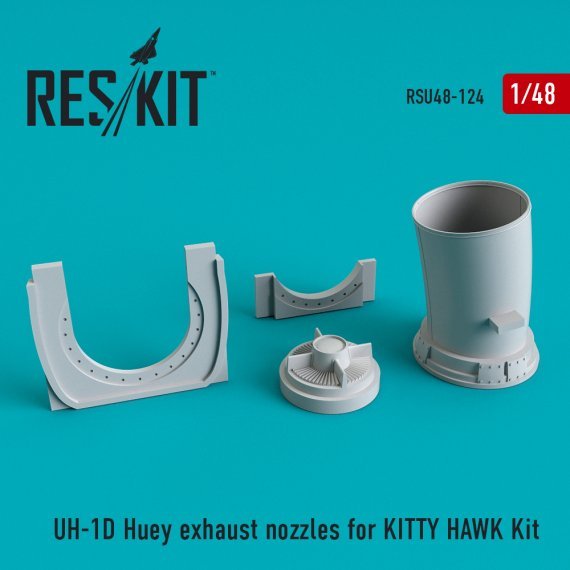 1/48 UH-1D Huey exhaust nozzles