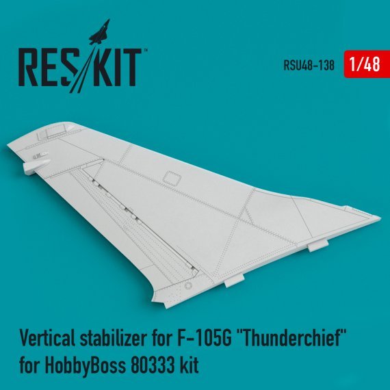 1/48 Vertical stabilizer for F-105G Thunderchief