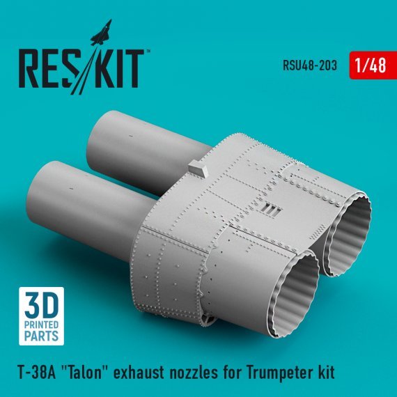 1/48 Northrop T-38A Talon exhaust nozzles for Trumpeter