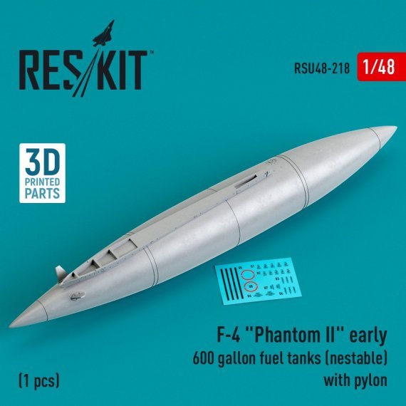 1/48 F-4 Phantom II early 600 gallon fuel tanks