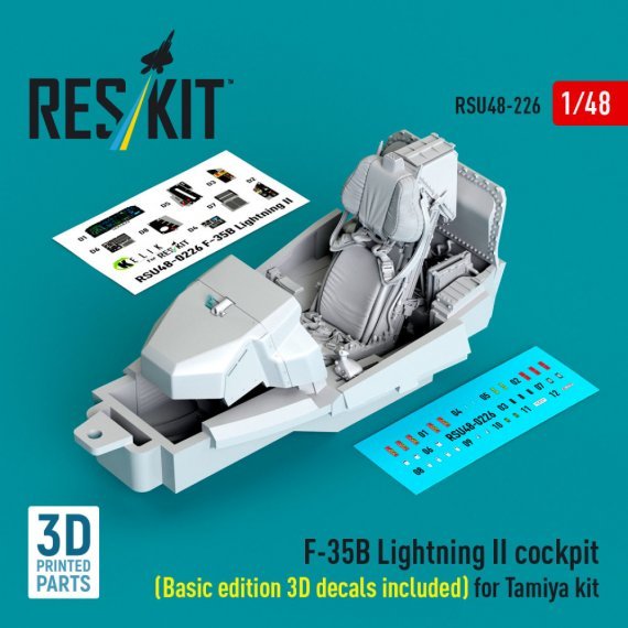ResKit 1/48 Cockpit F-35B Lightning II pour Tamiya