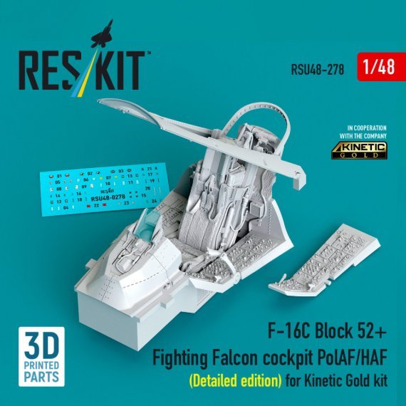 ResKit 1/48 F-16C Block 52 Detailliertes Cockpit PolAF/HAF