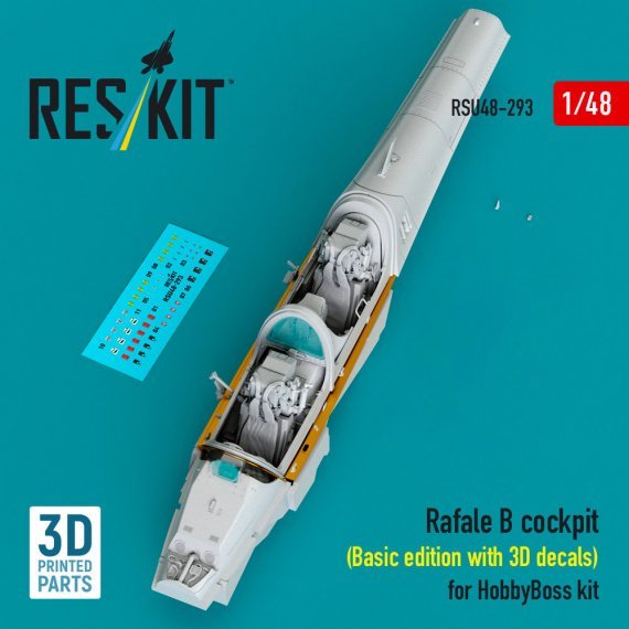RESKIT 1/48 Rafale B Cockpit Basic - Hobby Boss