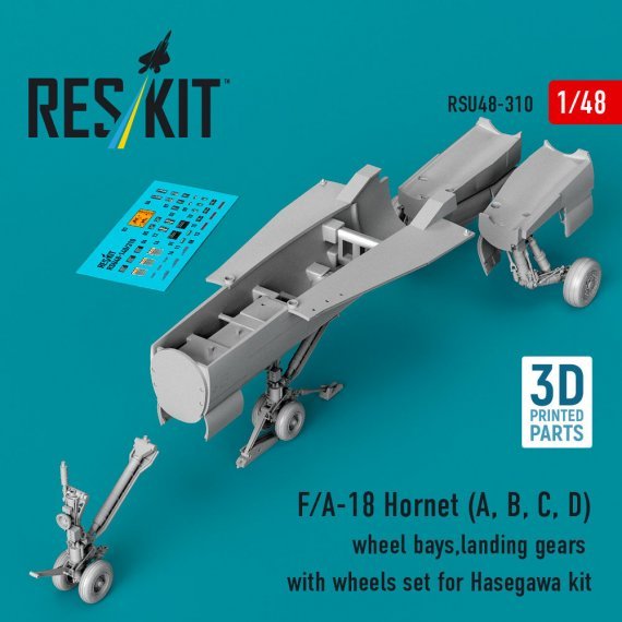 ResKit 1/48 F/A-18 Hornet A/B/C/D Detail Set Hasegawa