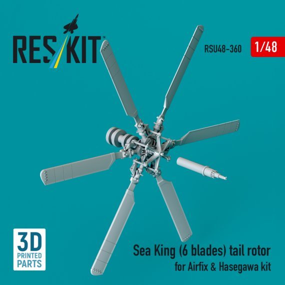 1/48 Sea King 6 blades tail rotor for Airfix/Hasegawa