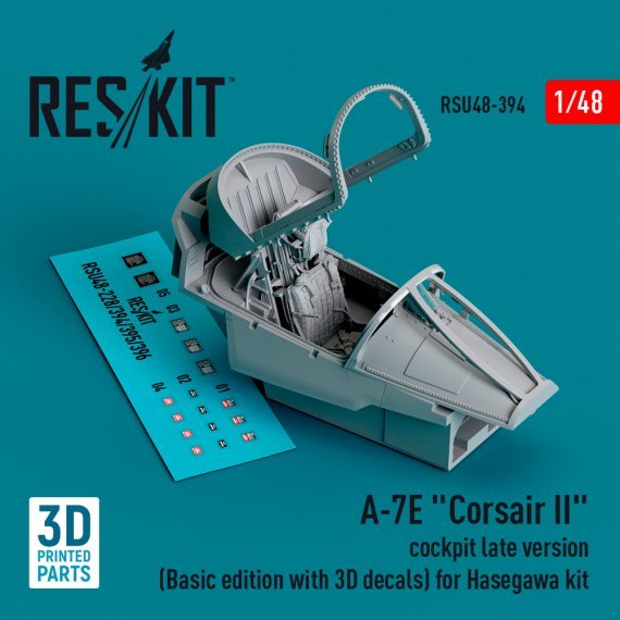 1/48 A-7E Corsair II cockpit late version for Hasegawa