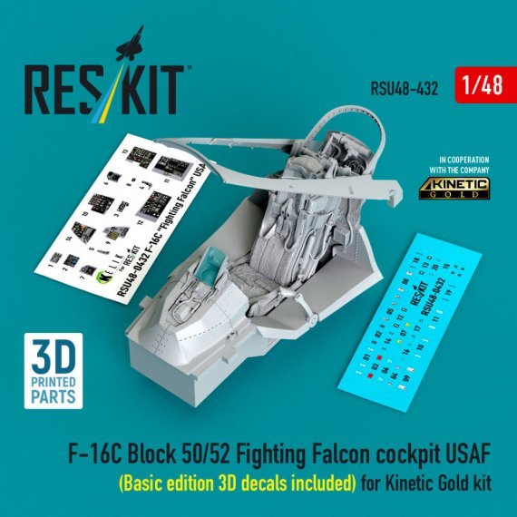 ResKit 1/48 Cockpit F-16C Block 50/52 Falcon USAF
