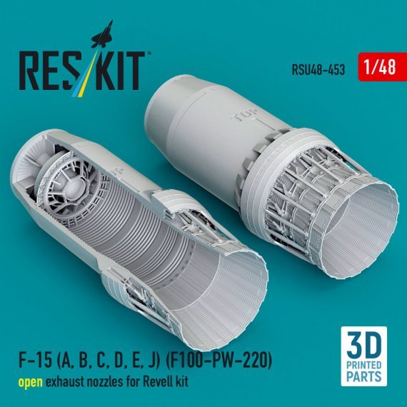 Reskit 1/48 F-15 A/B/C/D/E/J Open Exhaust Nozzles Revell