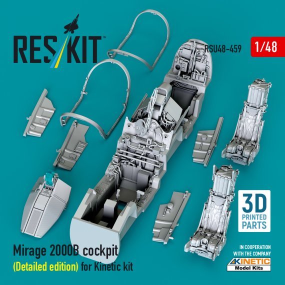 1/48 Mirage 2000B cockpit Detailed edition KIN