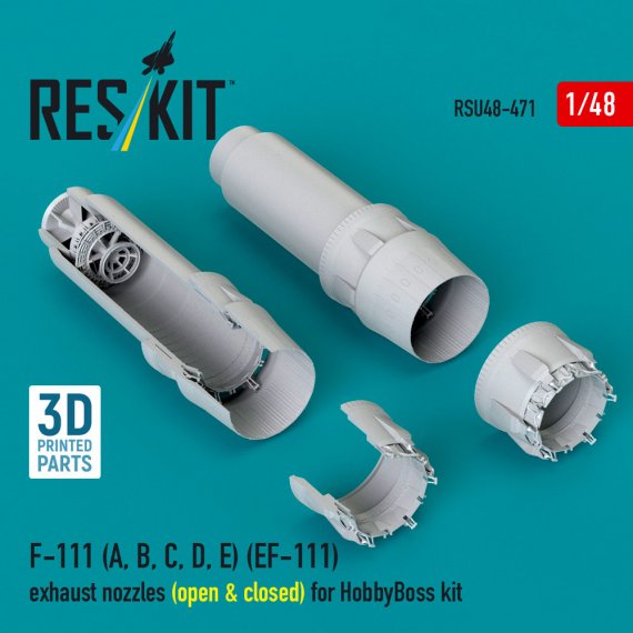 Reskit 1/48 F-111 A/B/C/D/E Tuy�res ouvertes et ferm�es