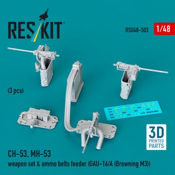 Reskin 1/48 CH-53 MH-53 Armamenti GAU-16/A M3