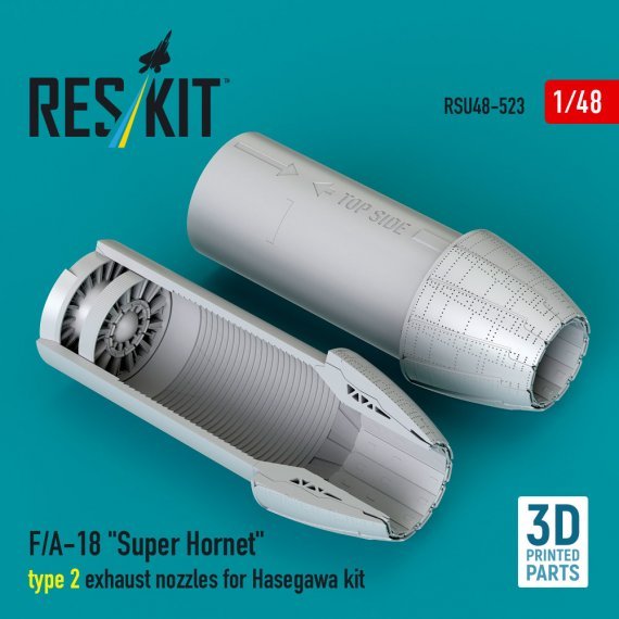 1/48 F/A-18 Super Hornet exhaust nozzles for Hasegawa