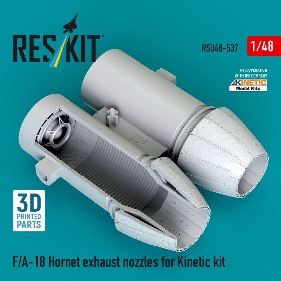 Reskit 1/48 F/A-18 Hornet Exhaust Nozzles for Kinetic