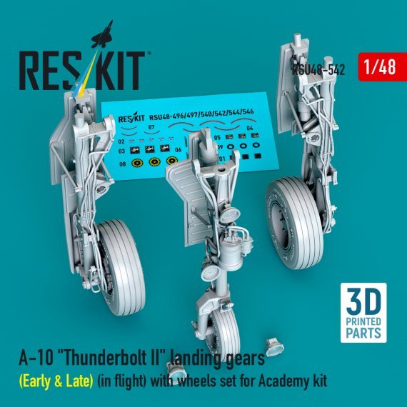 ResKit RSU480542 Train d'atterrissage A-10C 1/48