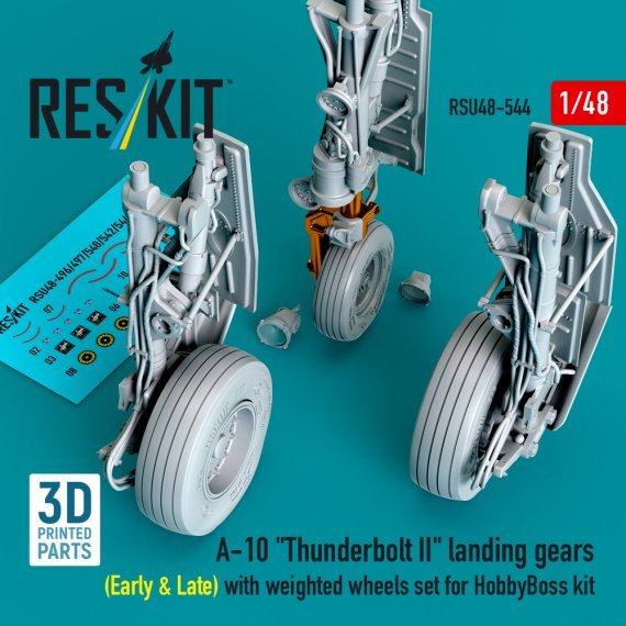 ResKit RSU480544 Train d'atterrissage A-10 Thunderbolt II 1/48