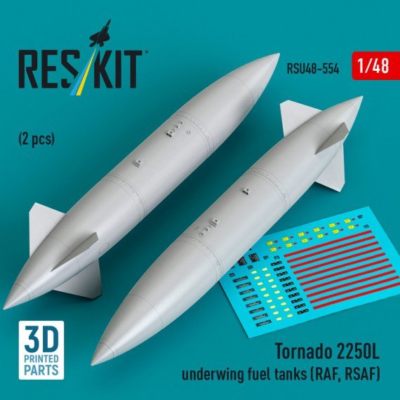 Reskit 1/48 R�servoirs sous-aile 2250L Tornado RAF RSAF