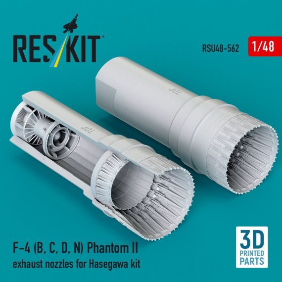Reskit 1/48 F-4 B/C/D/N Phantom II Exhaust Nozzles Hasegawa