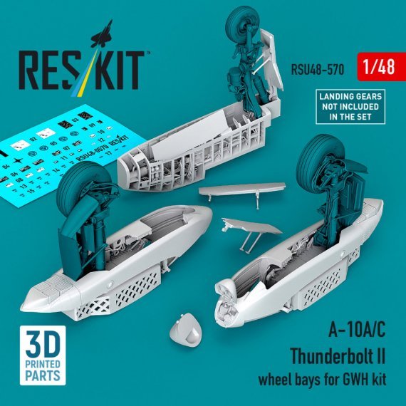 ResKit 1/48 Baies de train A-10A/C Thunderbolt II GWH