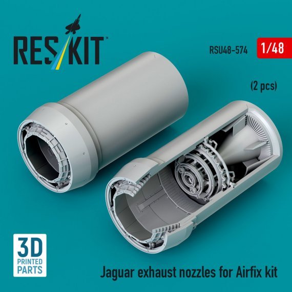 1/48 Jaguar exhaust nozzles for Airfix