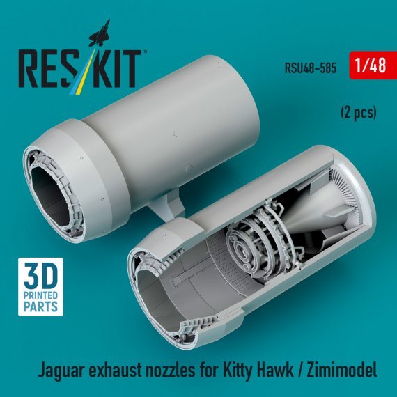 1/48 Jaguar exhaust nozzles ZIMI/Kitty Hawk