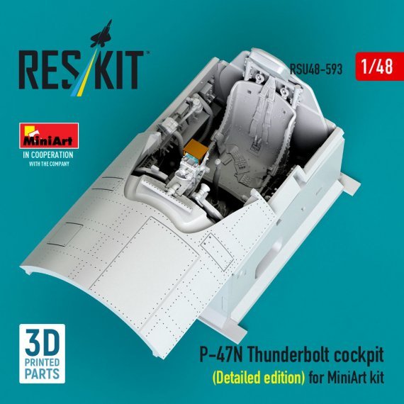 Reskit 1/48 Cockpit P-47N Thunderbolt pour Miniart