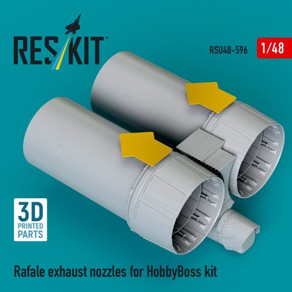 1/48 Rafale exhaust nozzles for Hobby Boss