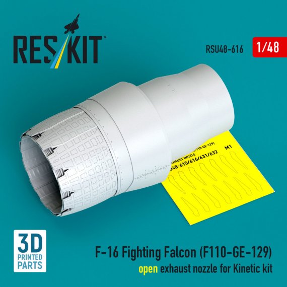 Reskit 1/48 F-16 Fighting Falcon Tuy�re F110-GE-129 Kinetic