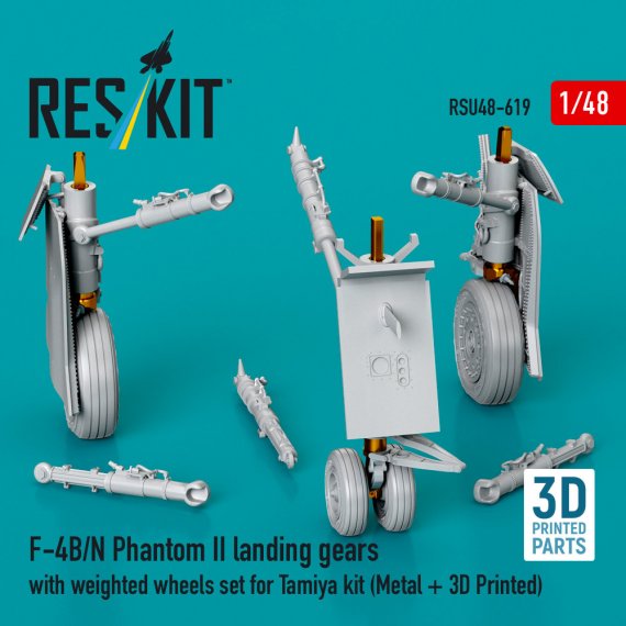 Reskit 1/48 F-4B/N Phantom II Train d'atterrissage avec roues