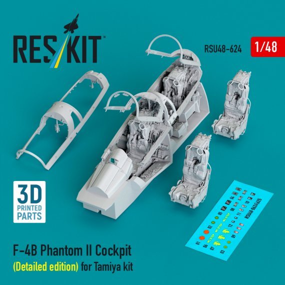 RESKIT 1/48 Cockpit Dettagliato F-4B Phantom II Tamiya