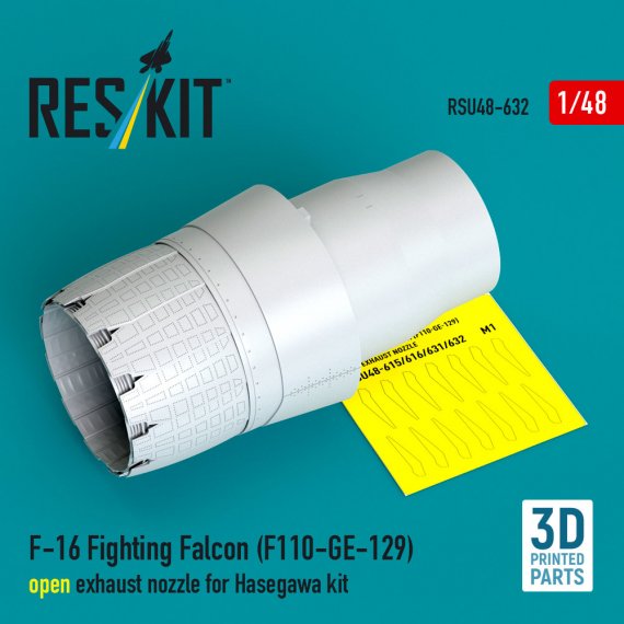 Reskit 1/48 Tuy�re ouverte F-16 Fighting Falcon Hasegawa