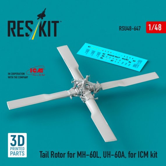 RESKIT Rotor de queue 1/48 MH-60L UH-60A ICM