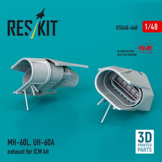 ResKit 1/48 �chappement MH-60L UH-60A pour ICM