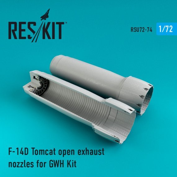 1/72 F-14D Tomcat open exhaust nozzles