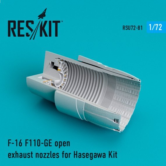 1/72 F-16 F110-GE open exhaust nozzles