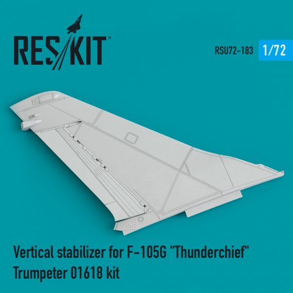 1/72 Vertical stabilizer for F-105G Thunderchief