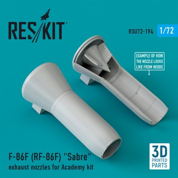 1/72 F-86F Sabre exhaust nozzles