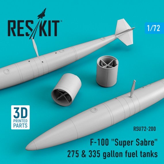 1/72 F-100 Super Sabre 275 & 335 gallon fuel tanks