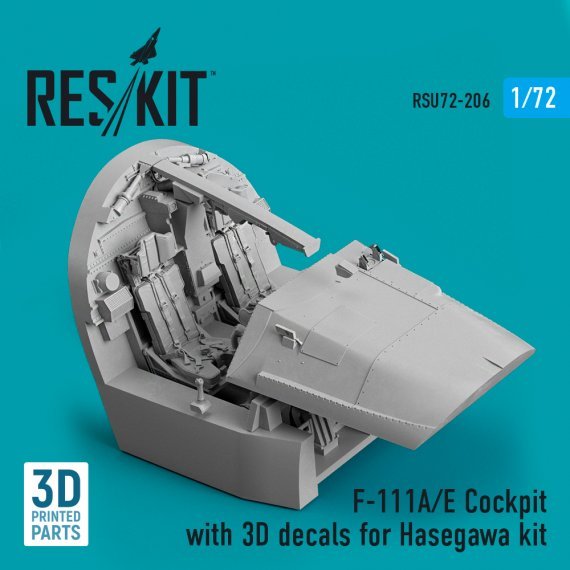 1/72 General-Dynamics F-111A/E Cockpit for Hasegawa