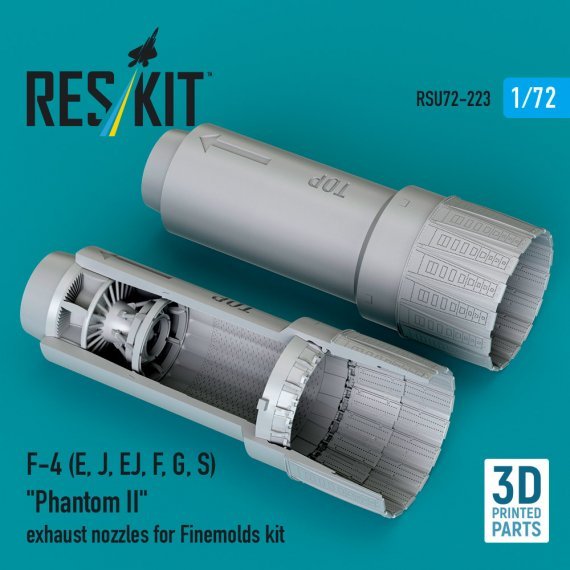 1/72 F-4 Phantom II exhaust nozzles for Finemolds
