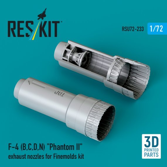 1/72 F-4 B, C, D, N Phantom II exhaust nozzles for Finemolds